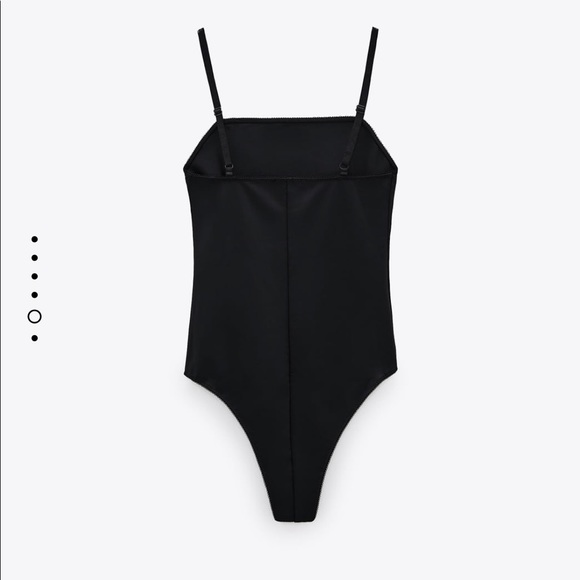 Zara Tops Nwt Zara Black Shapewear Bodysuit Poshmark